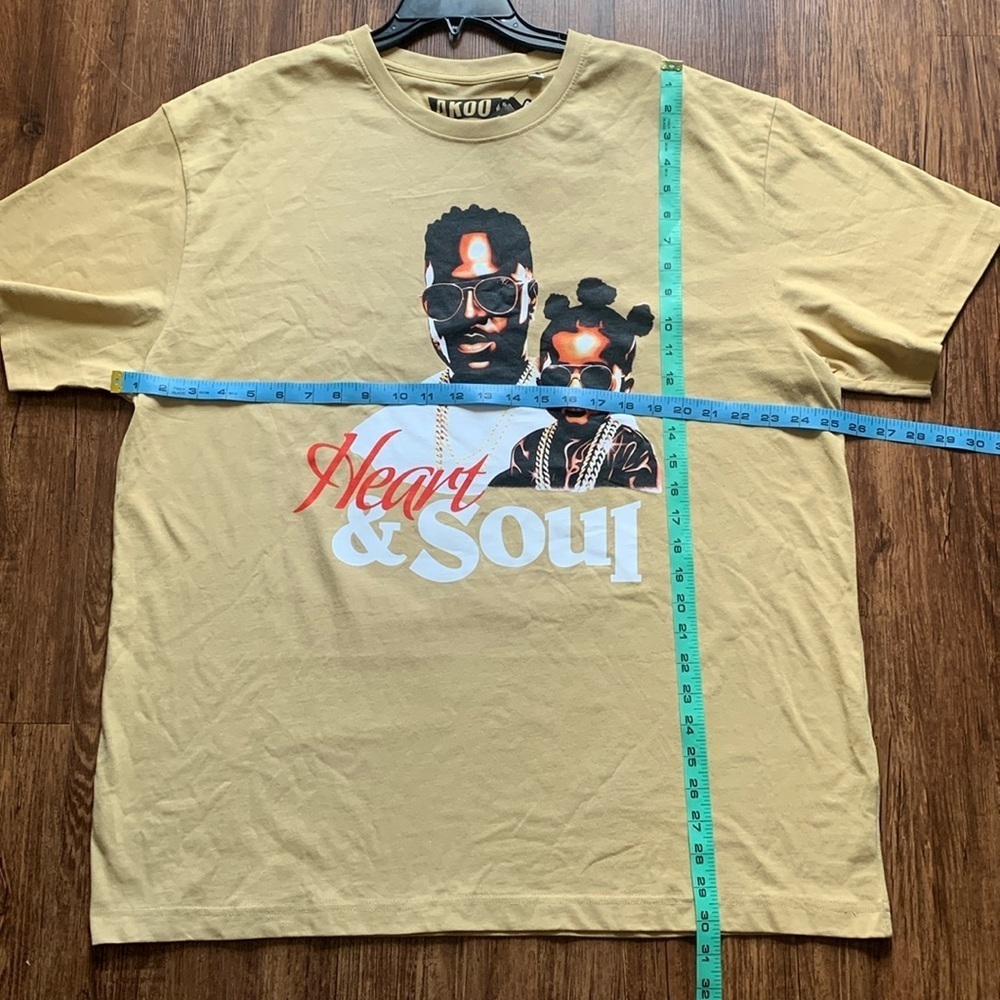 AKOO T-Shirt Girl Dad Tee Tan Men’s Size 3XL NWT - Picture 3 of 7